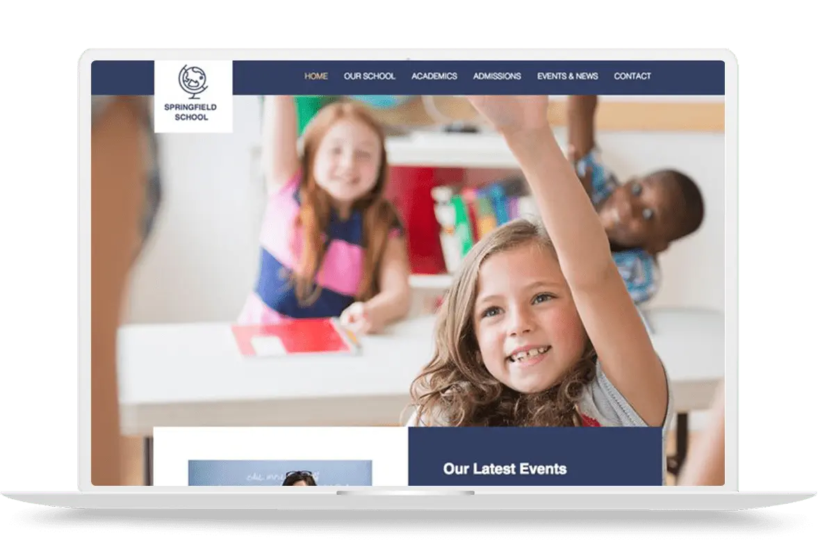 Responsive educational website design for schools and institutions in Ghana